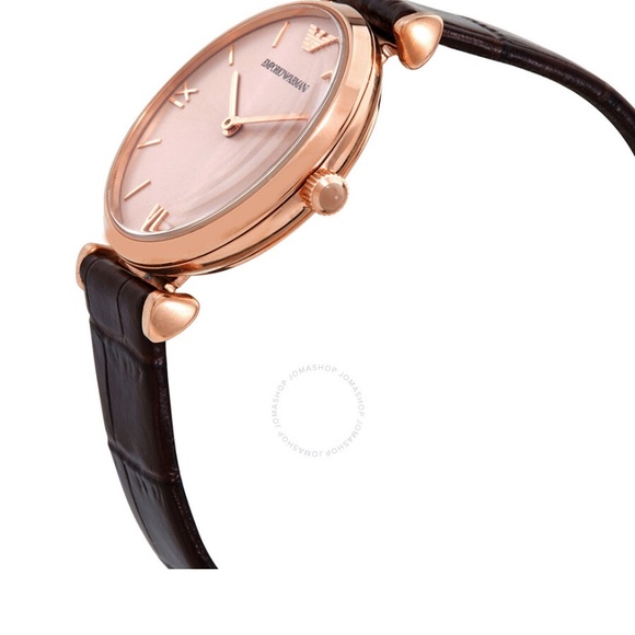 Emporio Armani Quartz Pink Mother of Pearl Dial watch - Picture 2 of 11